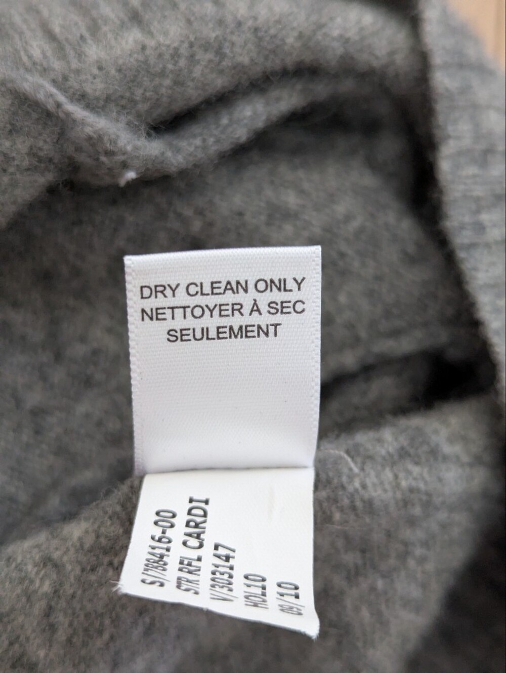 Gray Striped Women's Cardigan Sweater - Picture 7 of 7